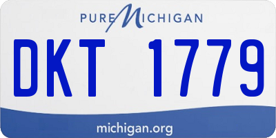 MI license plate DKT1779