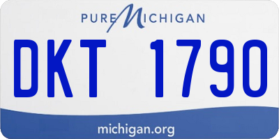 MI license plate DKT1790