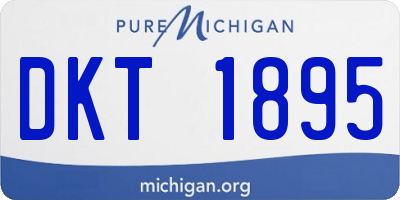 MI license plate DKT1895