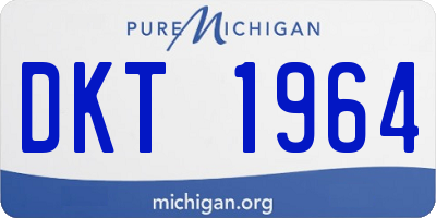 MI license plate DKT1964
