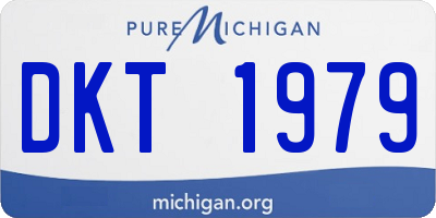 MI license plate DKT1979