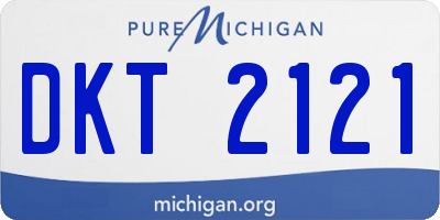 MI license plate DKT2121