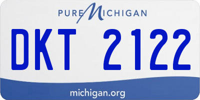 MI license plate DKT2122