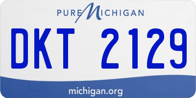 MI license plate DKT2129