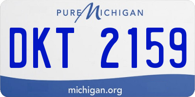 MI license plate DKT2159