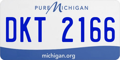 MI license plate DKT2166