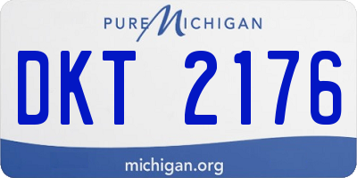 MI license plate DKT2176