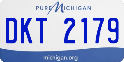 MI license plate DKT2179