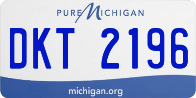MI license plate DKT2196