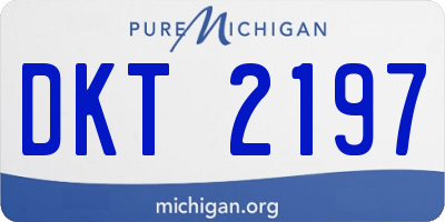 MI license plate DKT2197