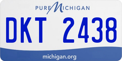 MI license plate DKT2438