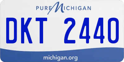 MI license plate DKT2440