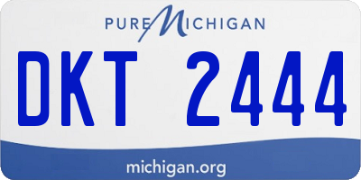 MI license plate DKT2444
