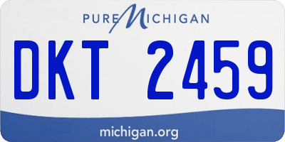 MI license plate DKT2459