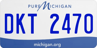MI license plate DKT2470