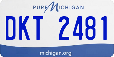 MI license plate DKT2481