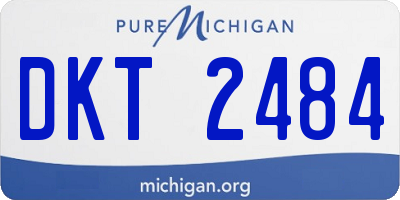 MI license plate DKT2484