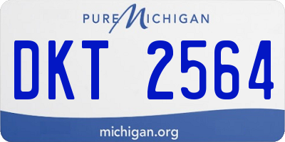 MI license plate DKT2564
