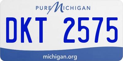 MI license plate DKT2575