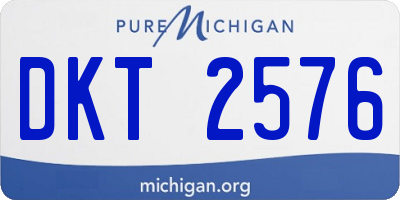 MI license plate DKT2576