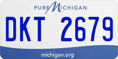 MI license plate DKT2679