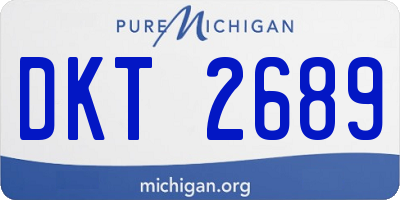 MI license plate DKT2689