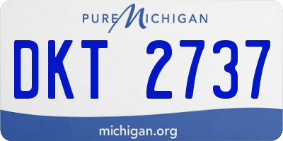 MI license plate DKT2737