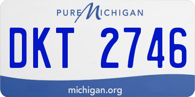MI license plate DKT2746