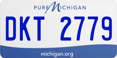 MI license plate DKT2779