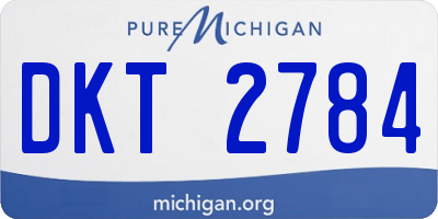 MI license plate DKT2784
