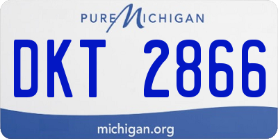 MI license plate DKT2866