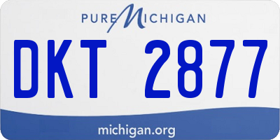 MI license plate DKT2877