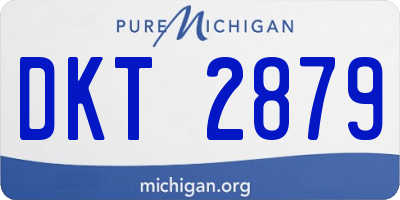 MI license plate DKT2879