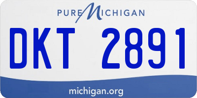MI license plate DKT2891