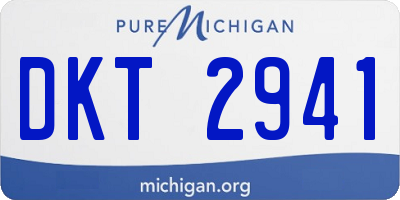 MI license plate DKT2941