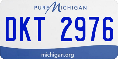 MI license plate DKT2976