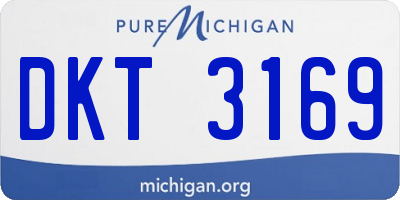 MI license plate DKT3169