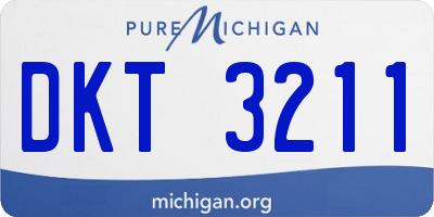MI license plate DKT3211