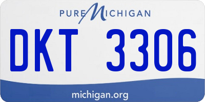 MI license plate DKT3306