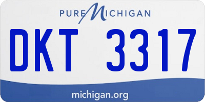 MI license plate DKT3317