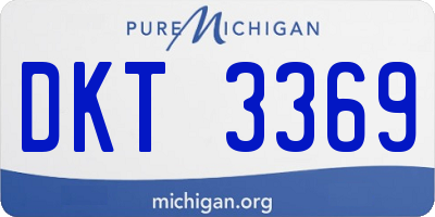 MI license plate DKT3369