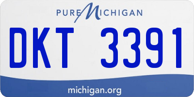 MI license plate DKT3391