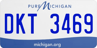 MI license plate DKT3469