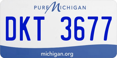 MI license plate DKT3677