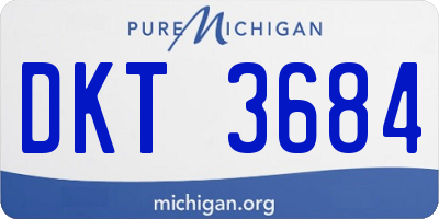 MI license plate DKT3684