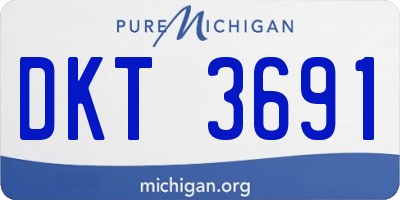 MI license plate DKT3691