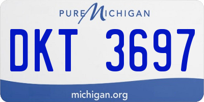 MI license plate DKT3697