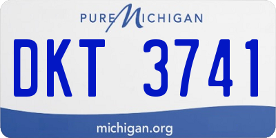MI license plate DKT3741