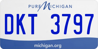 MI license plate DKT3797