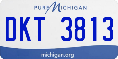 MI license plate DKT3813